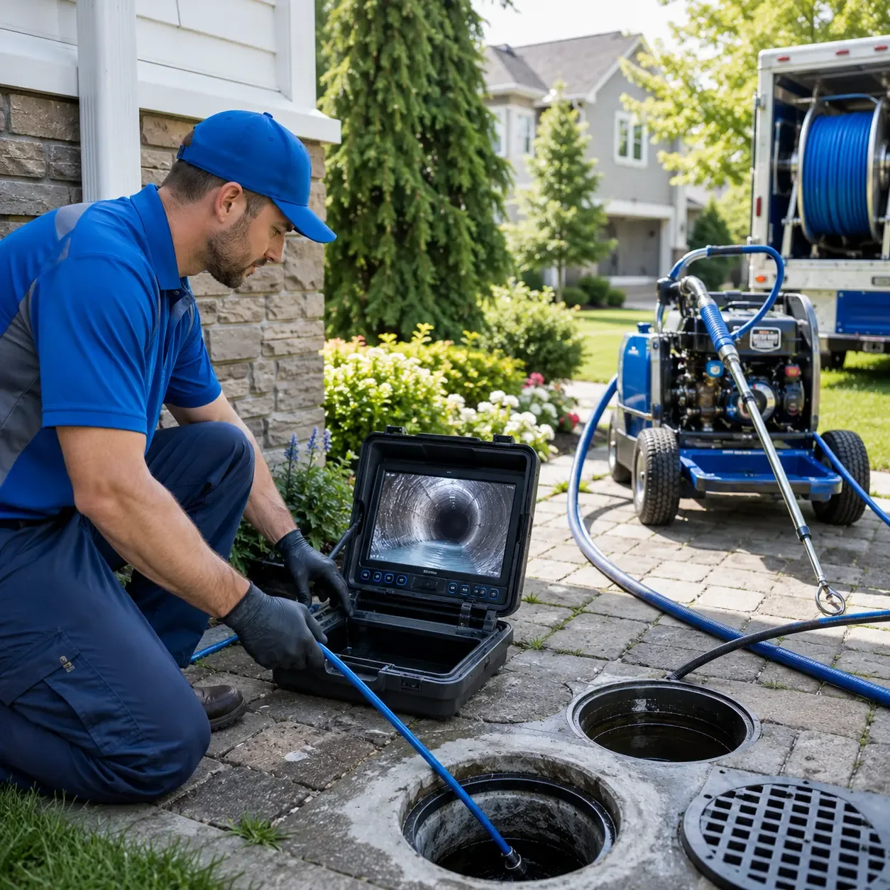 Outdoor drain cleaning professionals serving Indore, WV